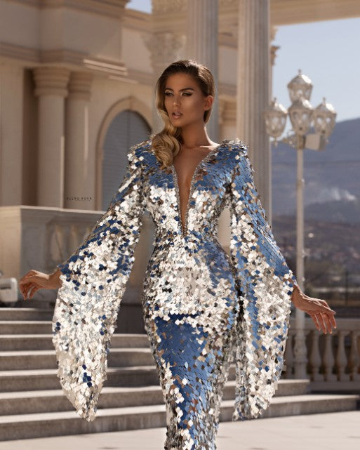 "Sophisticated Wrap" Dress - FJOLLA HAXHISMAJLI OFFICIAL