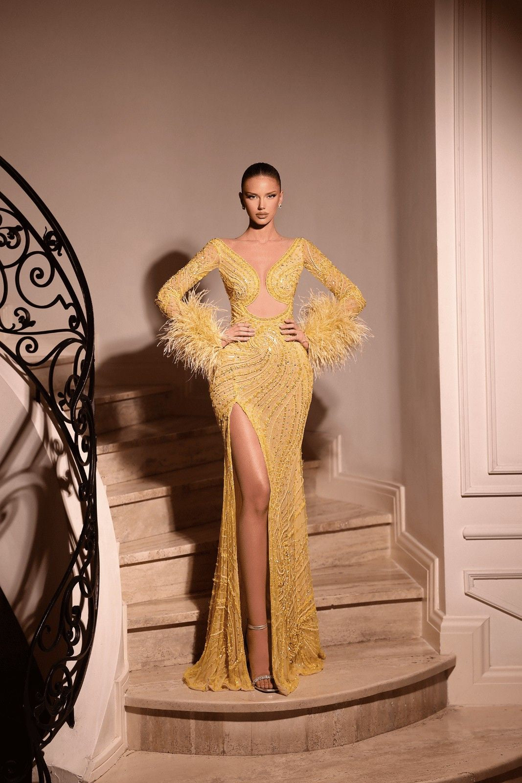 Sunshine Glamour Dress - FJOLLA HAXHISMAJLI OFFICIAL
