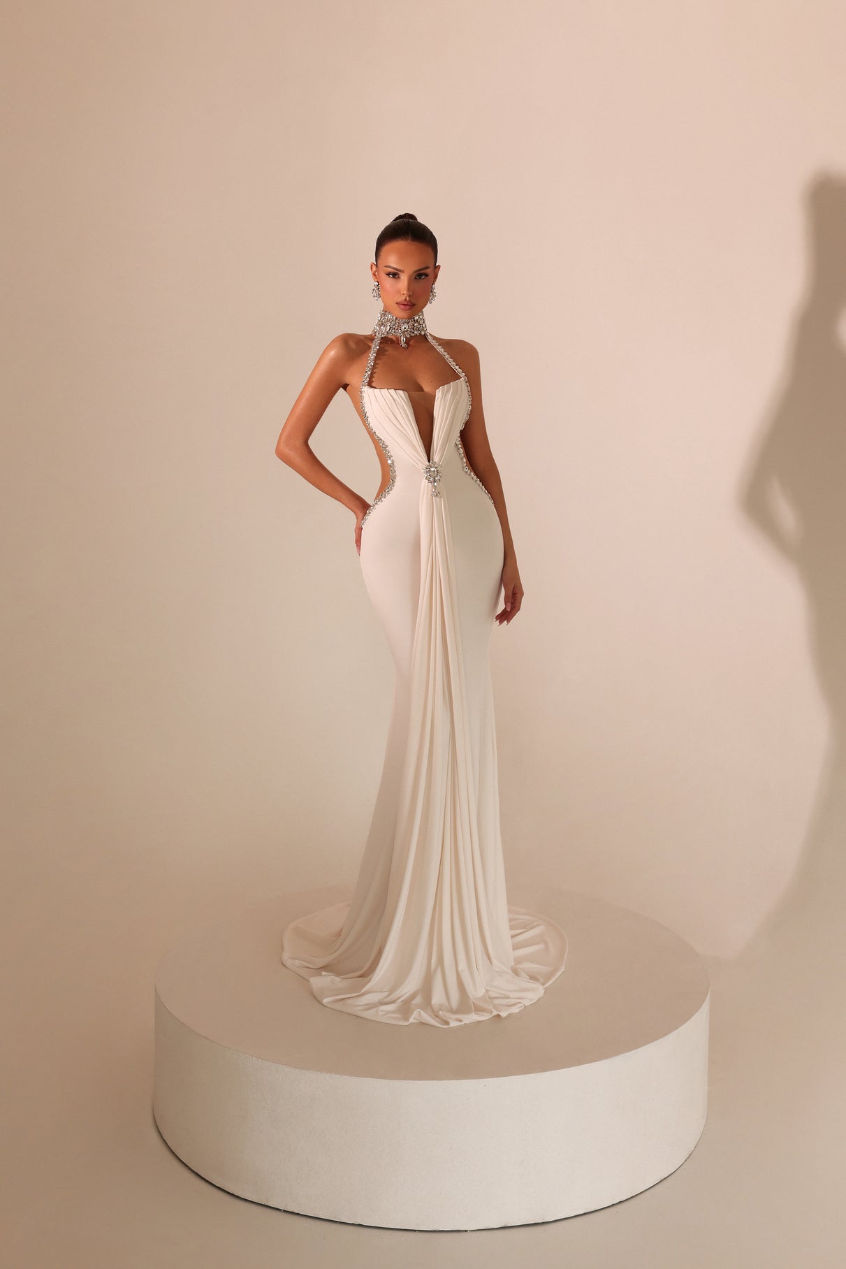 Erica - Halter Cutout Gown - FJOLLA HAXHISMAJLI OFFICIAL