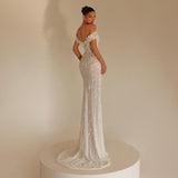 Mireya – Off Shoulder Lace Gown - FJOLLA HAXHISMAJLI OFFICIAL