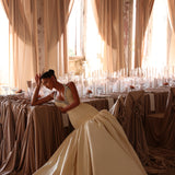 Marielle - Halter dropped waist gown