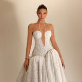 Sarah - Crystal Corset Gown - FJOLLA HAXHISMAJLI OFFICIAL