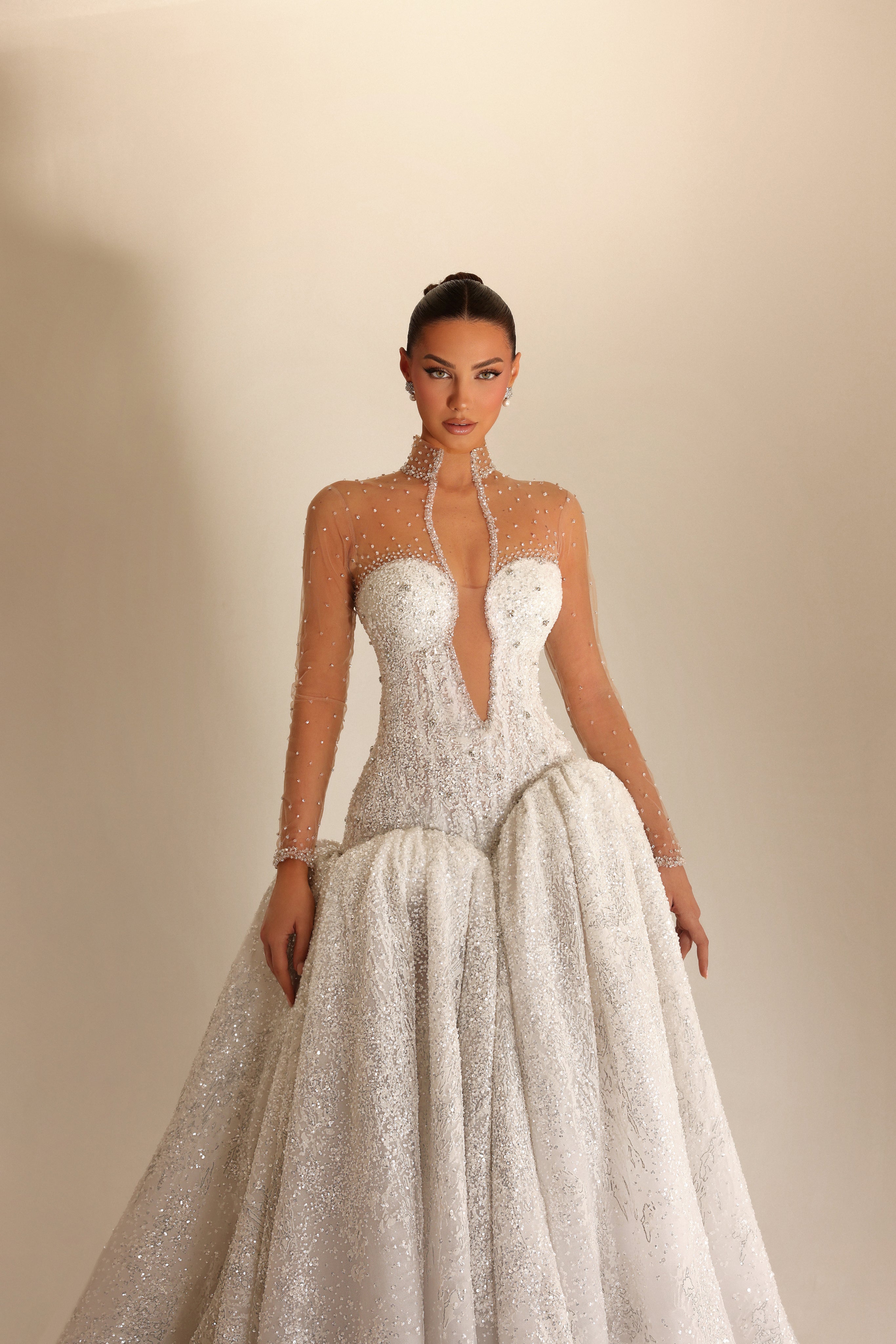 Sarah - Crystal Corset Gown - FJOLLA HAXHISMAJLI OFFICIAL