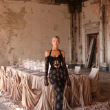 Mira - Lace cut-out mermaid gown