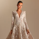 Reina - Lace A-Line Gown - FJOLLA HAXHISMAJLI OFFICIAL