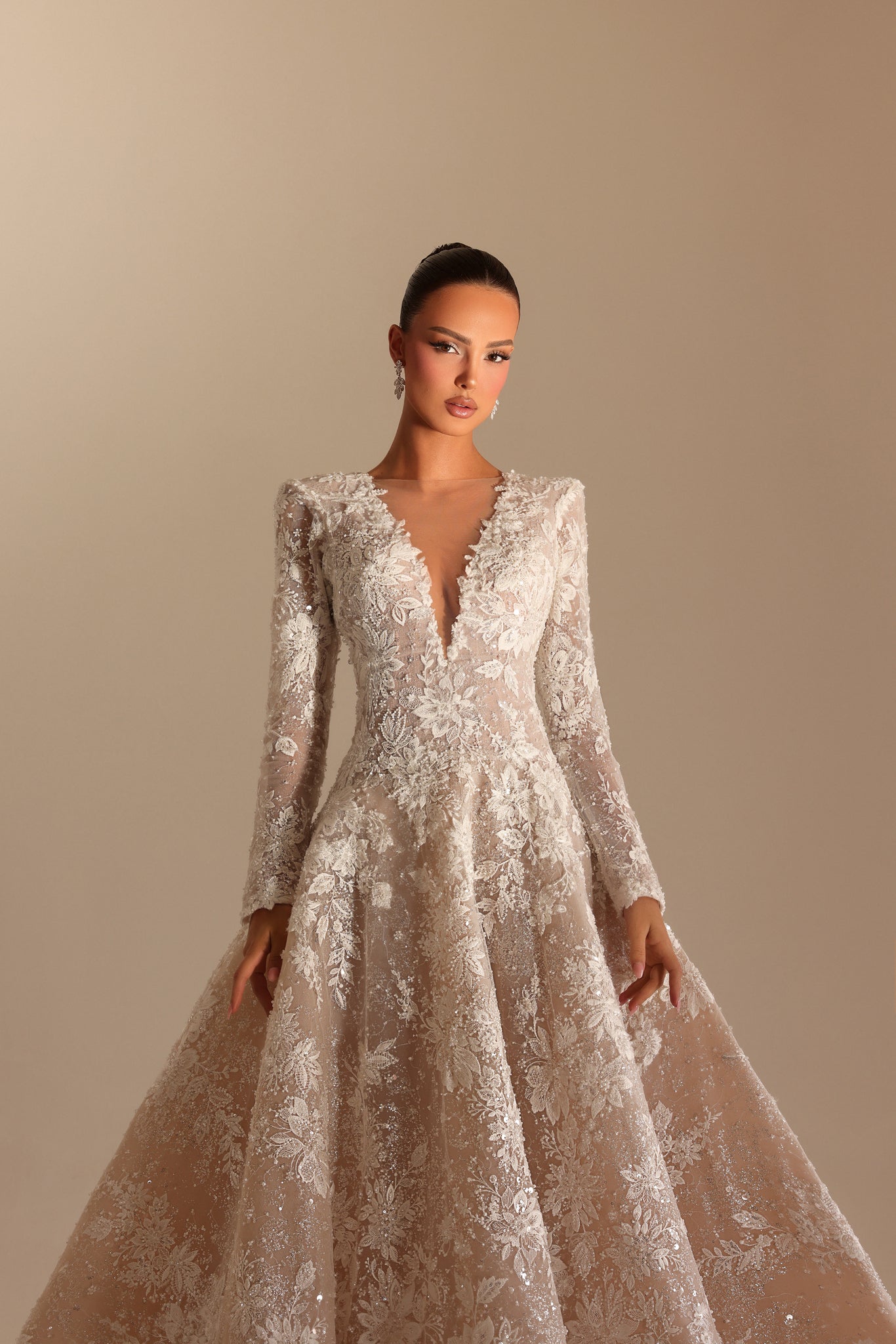 Reina - Lace A-Line Gown - FJOLLA HAXHISMAJLI OFFICIAL