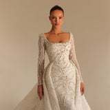 Ronèa - Sculpted Lace Overskirt Dress - FJOLLA HAXHISMAJLI OFFICIAL
