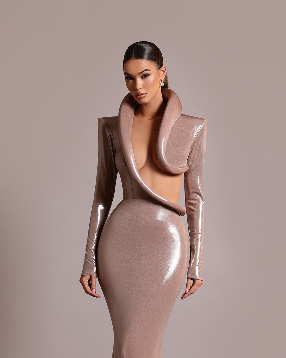 “Solar Charm” Dress - FJOLLA HAXHISMAJLI OFFICIAL