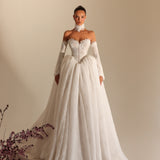 Matiana - Strapless Embroidered Gown - FJOLLA HAXHISMAJLI OFFICIAL