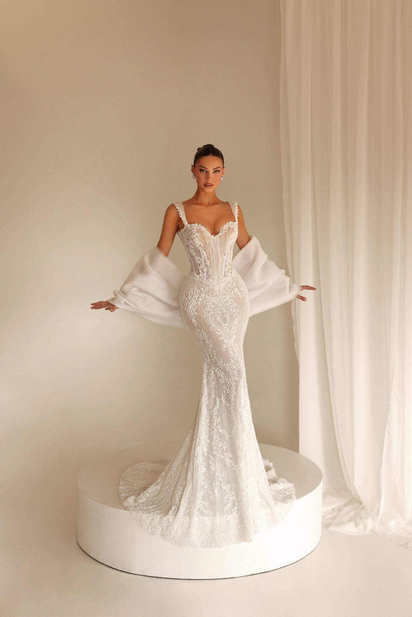 Evelina – Lace Corset Gown - FJOLLA HAXHISMAJLI OFFICIAL