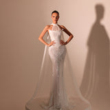 Marianna - Halter Mermaid Gown - FJOLLA HAXHISMAJLI OFFICIAL