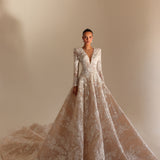 Reina - Lace A-Line Gown - FJOLLA HAXHISMAJLI OFFICIAL