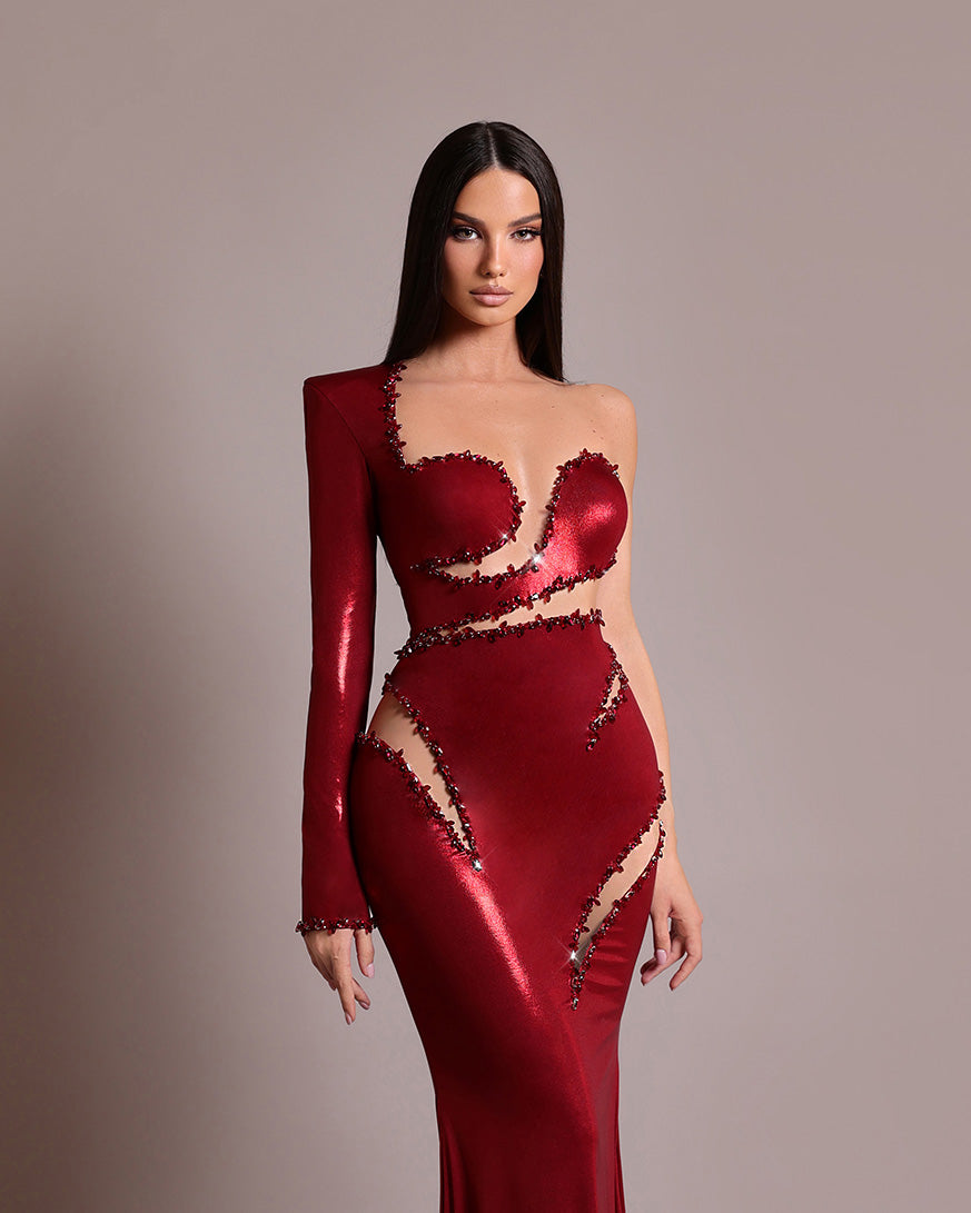 “Velvet Cosmos” Dress - FJOLLA HAXHISMAJLI OFFICIAL
