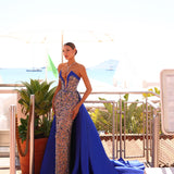 Mélanie - Crystal Embellished Overskirt Gown