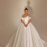 Roselle – Off Shoulder Crystal Ball Gown - FJOLLA HAXHISMAJLI OFFICIAL