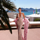 Laura - Crystal Halter Gown