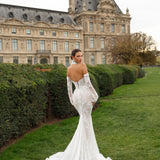 Solène - Floral Lace Off Shoulder Gown