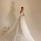 Ronèa - Sculpted Lace Overskirt Dress - FJOLLA HAXHISMAJLI OFFICIAL