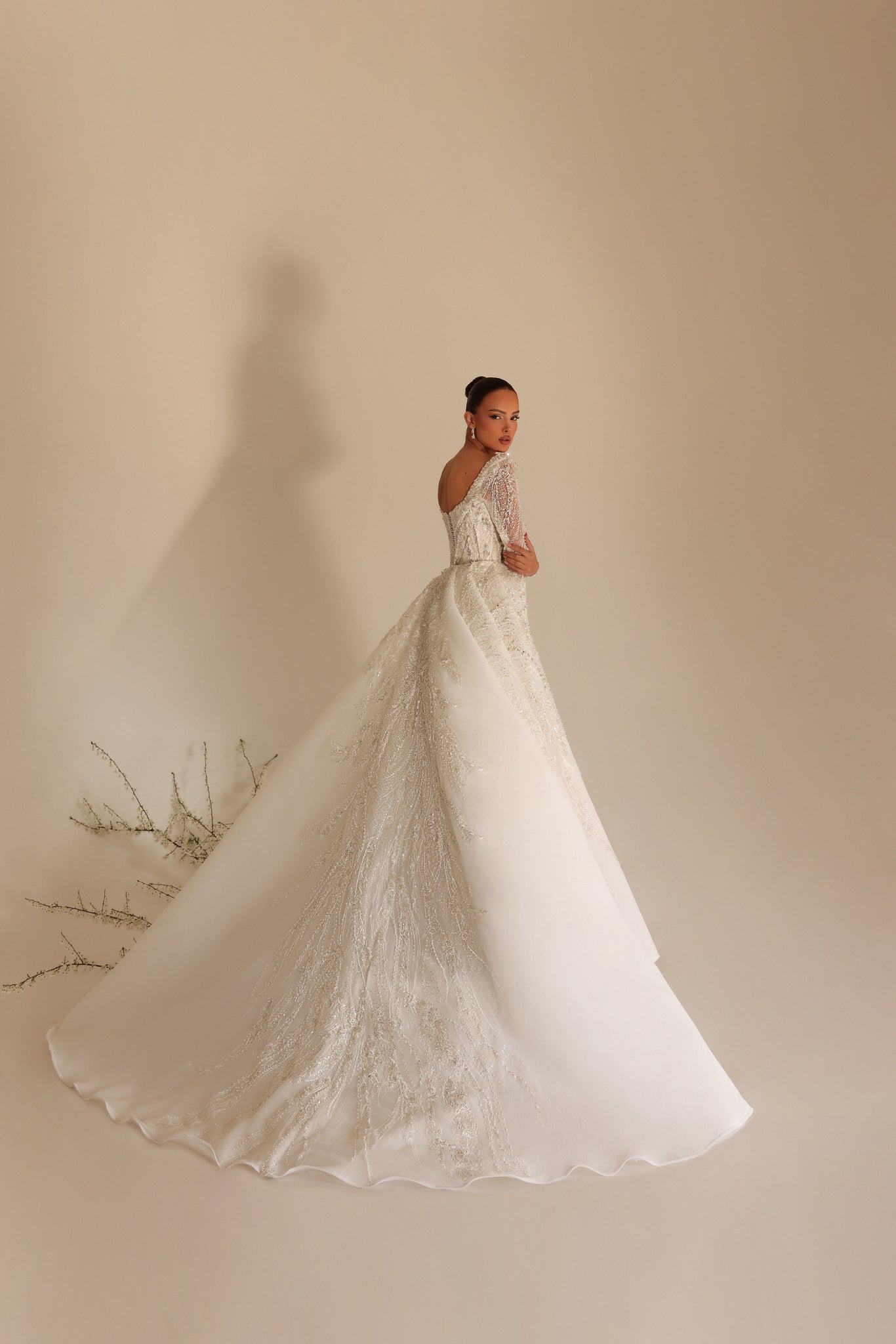Ronèa - Sculpted Lace Overskirt Dress - FJOLLA HAXHISMAJLI OFFICIAL