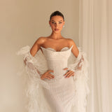 Katalina - Feather Gown - FJOLLA HAXHISMAJLI OFFICIAL