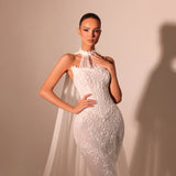 Marianna - Halter Mermaid Gown - FJOLLA HAXHISMAJLI OFFICIAL
