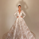 Reina - Lace A-Line Gown - FJOLLA HAXHISMAJLI OFFICIAL