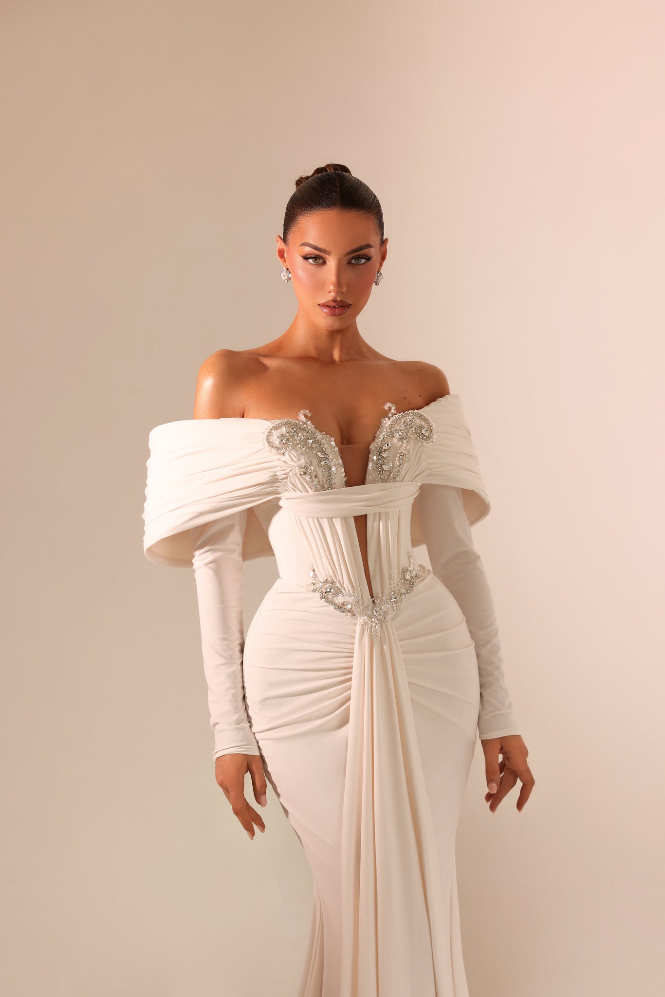 Alessandra – Off Shoulder Gown - FJOLLA HAXHISMAJLI OFFICIAL
