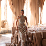 Noemie - Geometric embellished gown