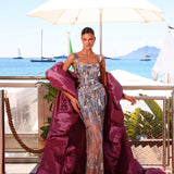 Doria - Square Neck Embellished Gown