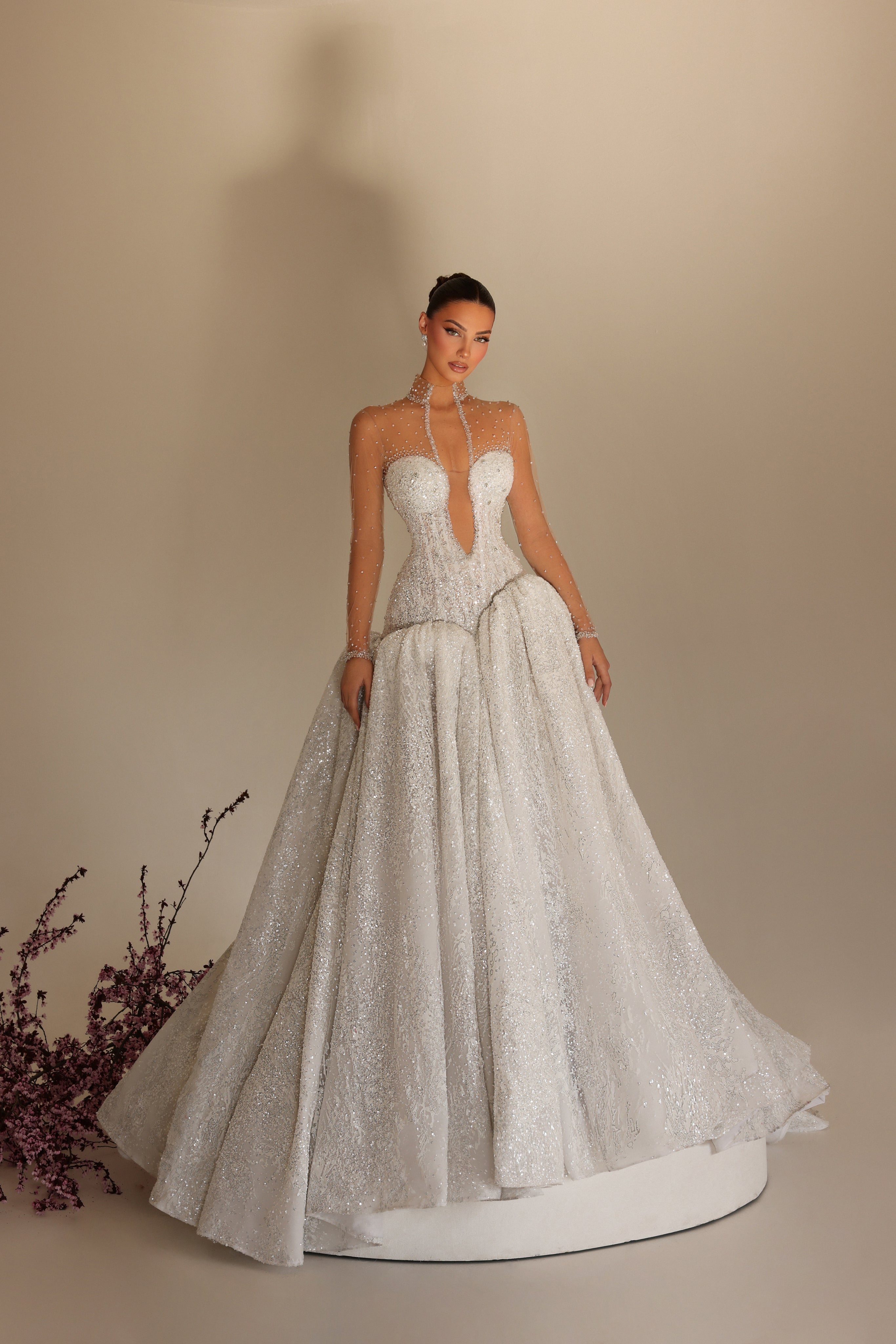 Sarah - Crystal Corset Gown - FJOLLA HAXHISMAJLI OFFICIAL