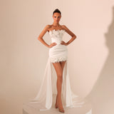 Bianca – Draped Mini Dress - FJOLLA HAXHISMAJLI OFFICIAL