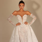 Elle – Appliqué Corset Gown - FJOLLA HAXHISMAJLI OFFICIAL