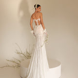 Alenya - Embellished off shoulder gown - FJOLLA HAXHISMAJLI OFFICIAL