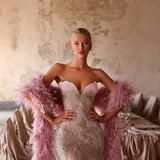 Leontina - Sculpted embellished gown