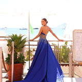 Mélanie - Crystal Embellished Overskirt Gown