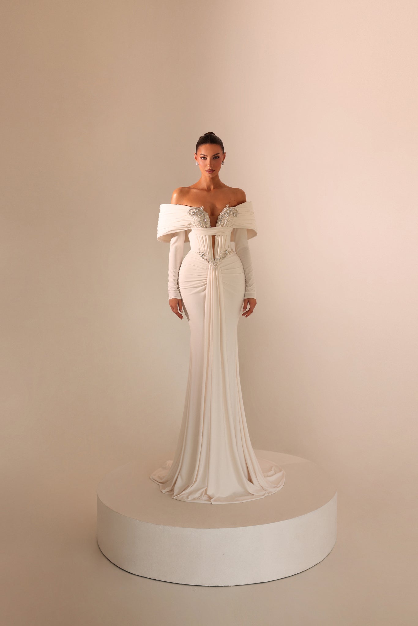 Alessandra – Off Shoulder Gown - FJOLLA HAXHISMAJLI OFFICIAL