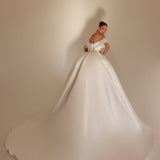 Roselle – Off Shoulder Crystal Ball Gown - FJOLLA HAXHISMAJLI OFFICIAL