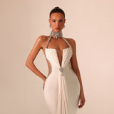 Erica - Halter Cutout Gown - FJOLLA HAXHISMAJLI OFFICIAL