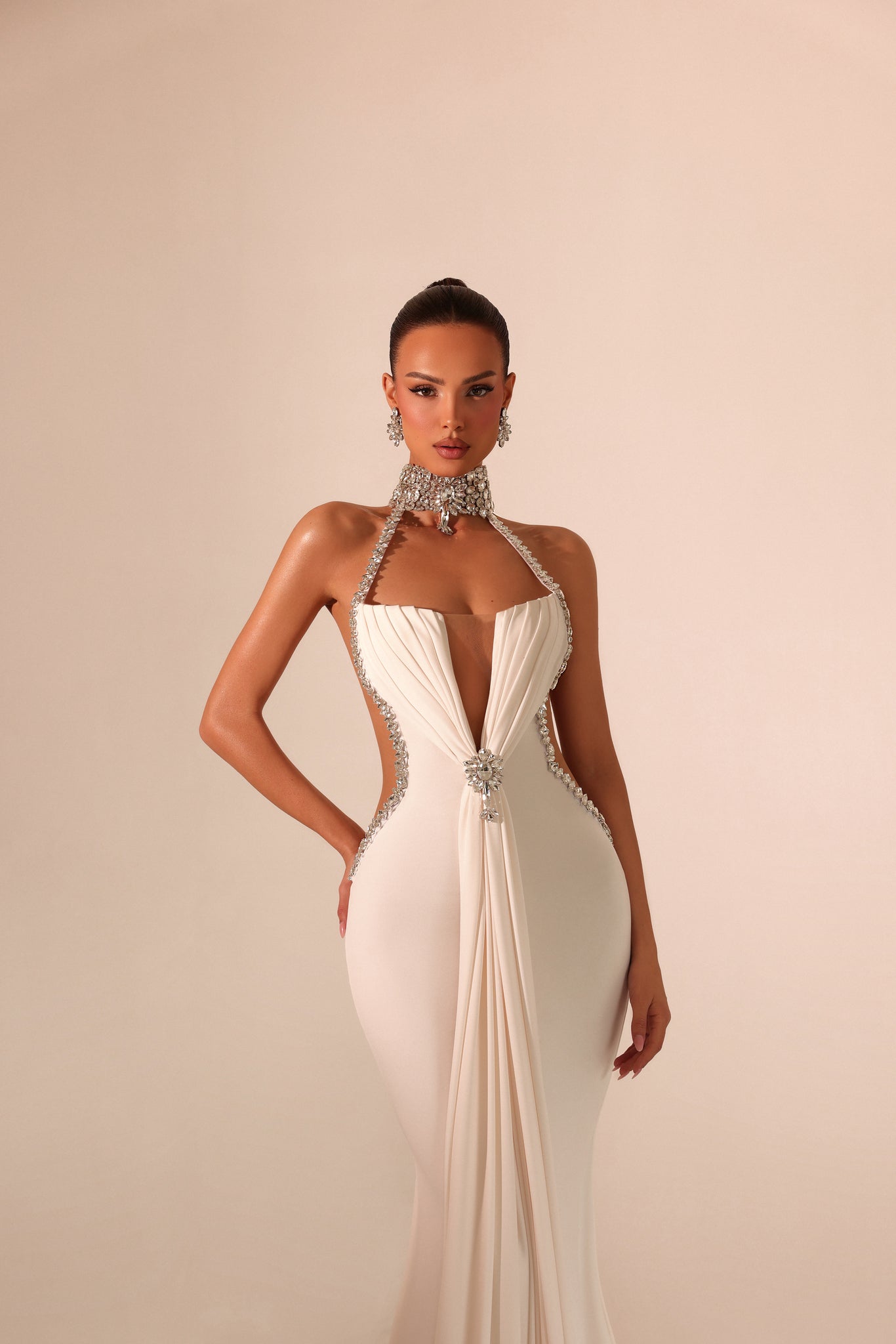 Erica - Halter Cutout Gown - FJOLLA HAXHISMAJLI OFFICIAL