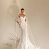 Alenya - Embellished off shoulder gown - FJOLLA HAXHISMAJLI OFFICIAL