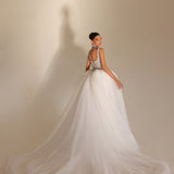 Amra - Crystal Corset Tulle Ball Gown - FJOLLA HAXHISMAJLI OFFICIAL