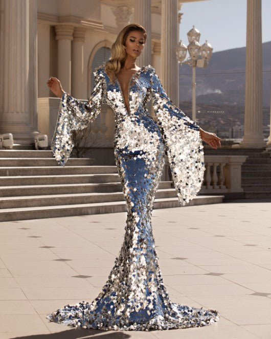 "Sophisticated Wrap" Dress - FJOLLA HAXHISMAJLI OFFICIAL